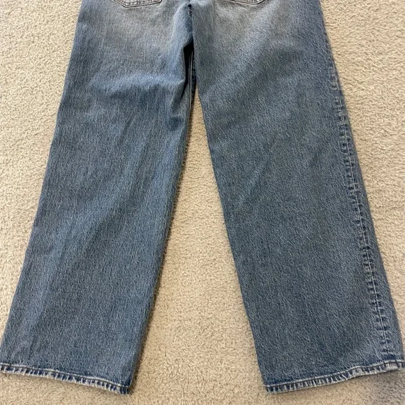 Madewell The Perfect Vintage Wide Leg Jean Womens 26x29 Blue High Rise NR475 - Picture 8 of 15
